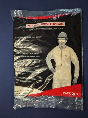 Coverall Jumpsuit Overalls Protective Suit. One Size . NEW