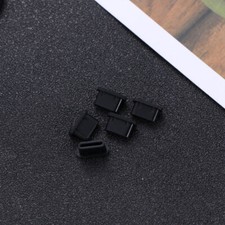 10 Pairs USB Type C Anti Dust Protective Cover Port Plug Cover Black 