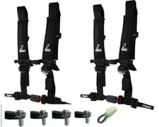 4 Point Harness 2" Auto Latch Honda Talon 1000R 1000X Set Dragonfire