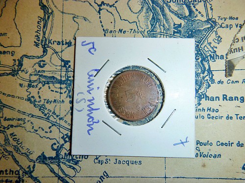 TOKEN / COIN - Qui Nhon - NCO Club - SEGA Marking - 5 Cent - Vietnam War - C.356 - Picture 2 of 4