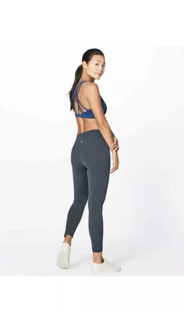 Lululemon Align Pant II (25) Leggings Melanite Blue-Green Size 6 Nulu  Workout