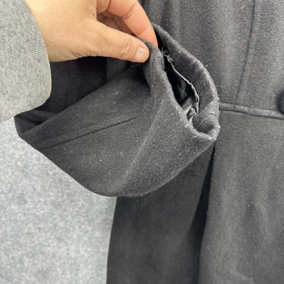 Chaqueta Abrigo Hydraulic Mujer Negra Doble Pecho Guisante Talla L Foto 4 de 4