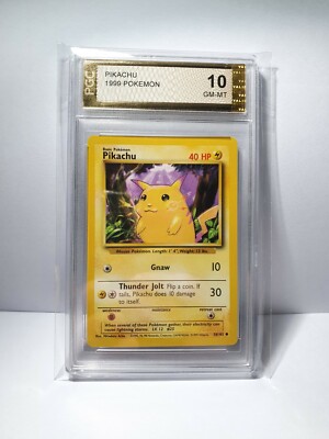 Pokemon Pikachu 1999 PGC 10 Gem Mint Karte 58/102