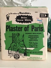 NEW VTG PLASTER OF PARIS HOBBY MOLDING NOS BOXED BONDEX SNOW WHITE EASY USA RARE