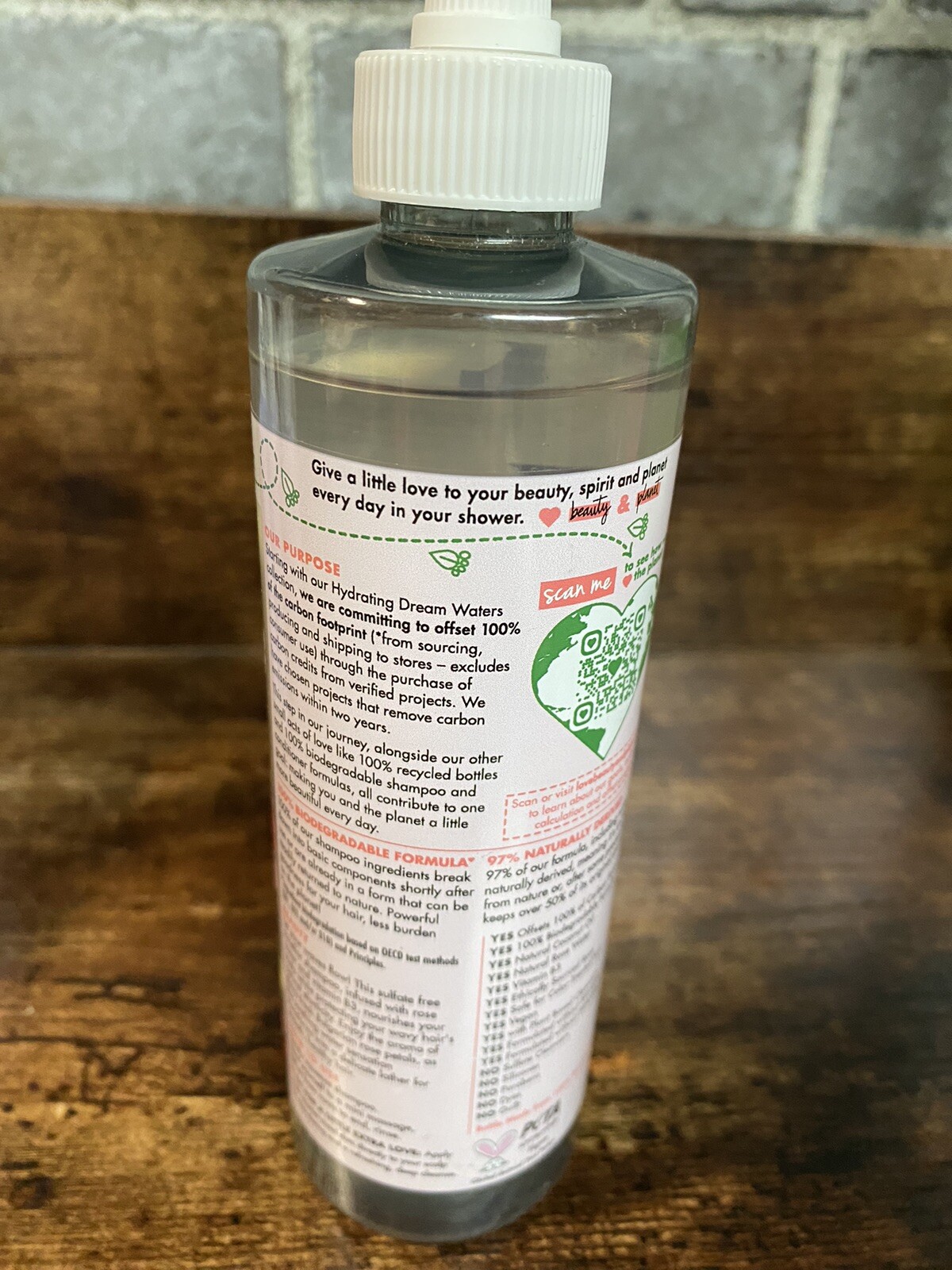 Love Beauty and Planet Rose Water & Vitamin B3 Wavy Hair Micellar Shampoo