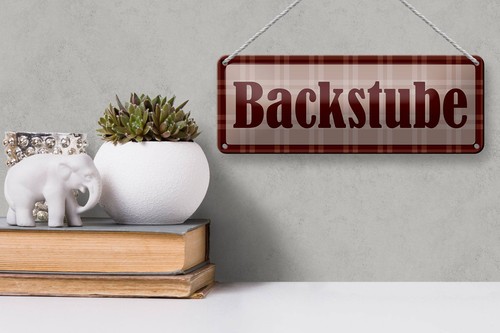 Blechschild Bäckerei 27x10cm Backstube Brot Brötchen Kuchen Deko Schild tin sign - Bild 4 von 5