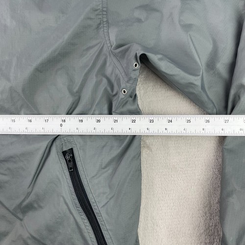 Vintage Gap Jacket Men Medium Grey Windbreaker Lined Vented Y2K Retro Full Zip - Picture 12 of 14