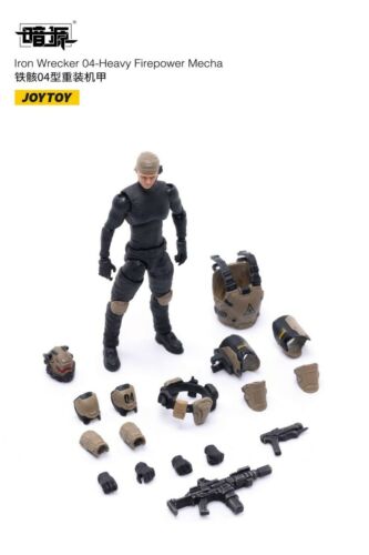 JOYTOY JT1965 Iron Wrecker 04 Heavy Firepower Mecha 9" Robot & Pilot 1/25 Figure - Picture 8 of 9
