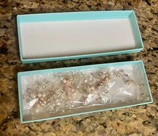 New Stunning Wedding Headband Hair Accessory Rose Gold Floral Leaf Pearl Crystal