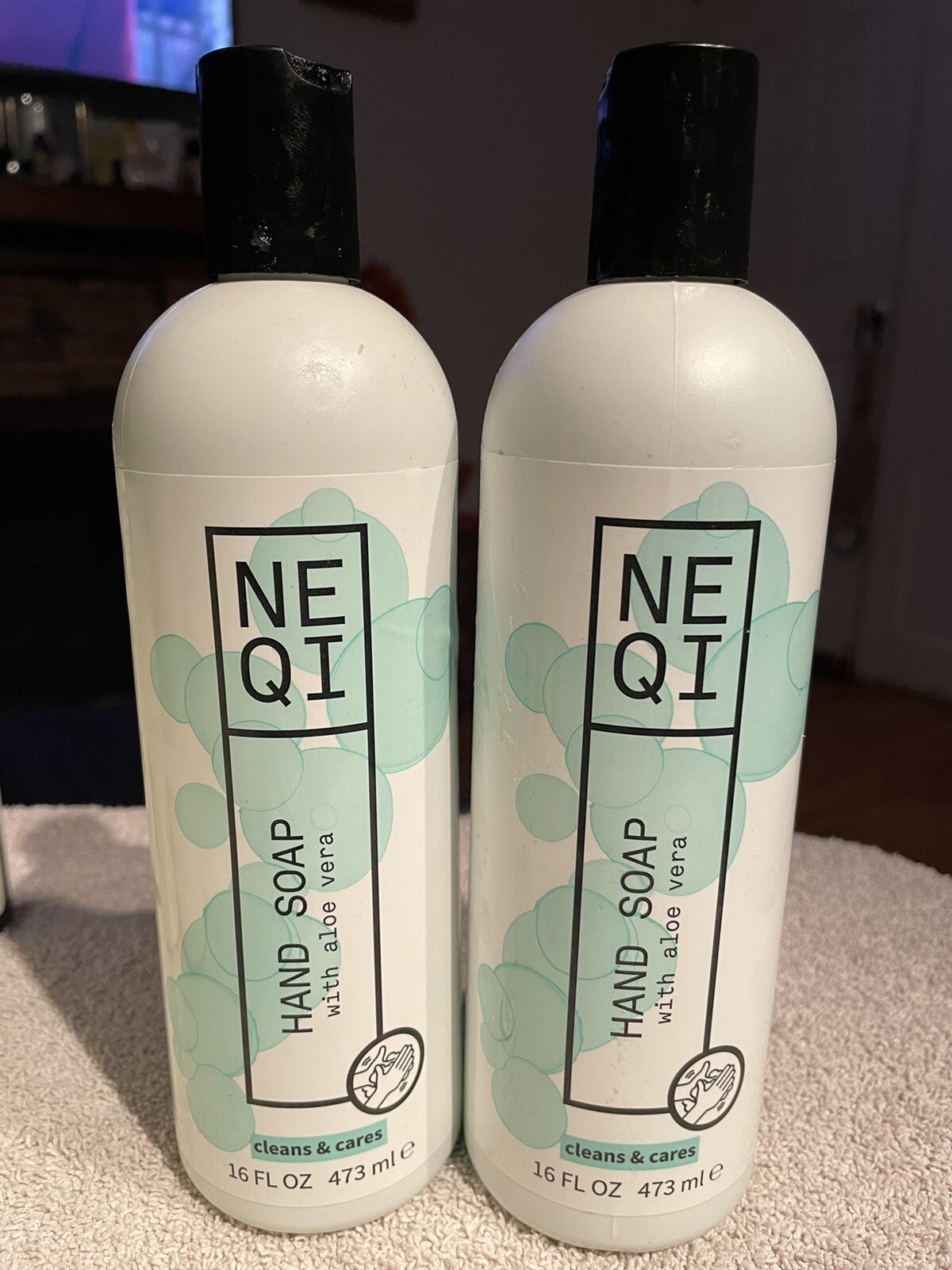 NEQI Hand Soap with Aloe Vera Vegan Paraben Free Gluten Free (Set of 2
