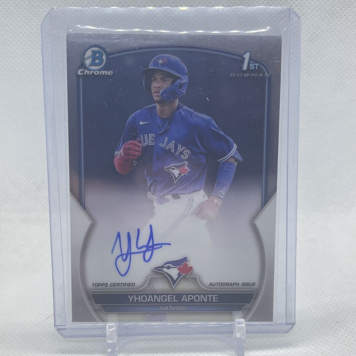 Bowman Chrome YHOANGEL APONTE 1st Bowman Auto   Toronto Blue Jays