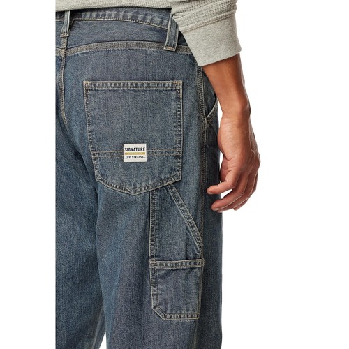 Levi Strauss Signature Men's Carpenter Jean Denim Blue 30x32 - Picture 5 of 5