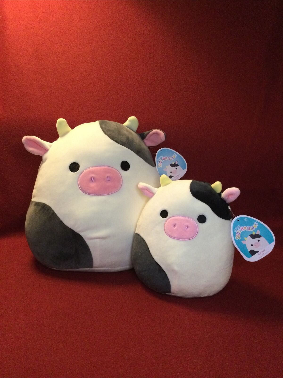 Squishmallow OG &easter Connor Cow bundle