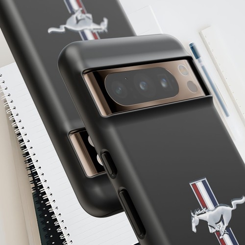 Black Tough Cases For iPhones, Samsung Galaxy Google Pixel Mustang GT Racing - Picture 110 of 210