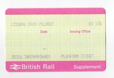 Polmont H01 - APTIS platform ticket - Falkirk Scotland FK2 - now ScotRail