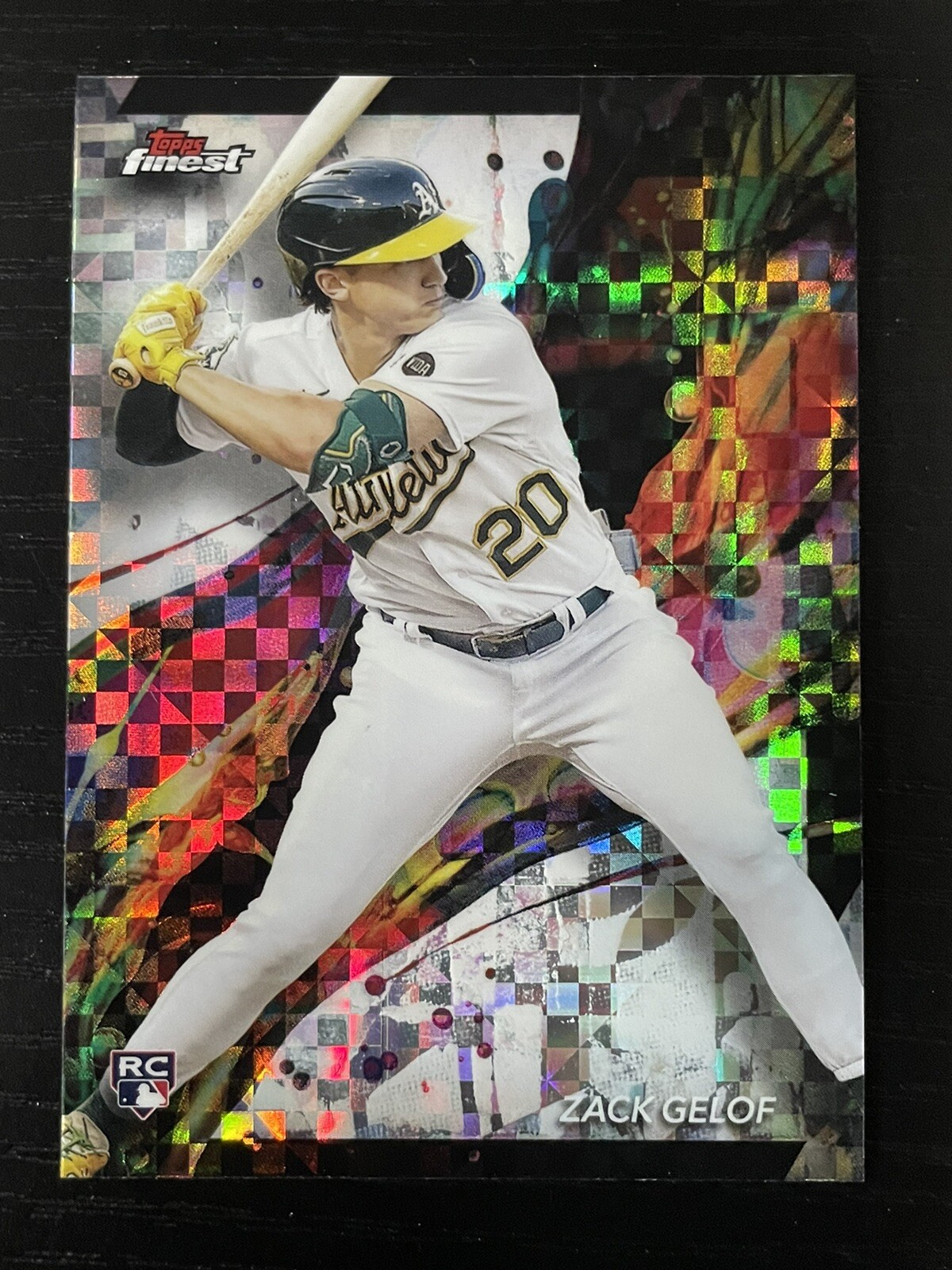 2024 Topps Finest Zack Gelof Rookie Common Checkerboard Refractor Athletics #59