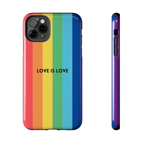 LOVE IS LOVE Colorful Love, Pride Tough Phone Case - Picture 78 of 97