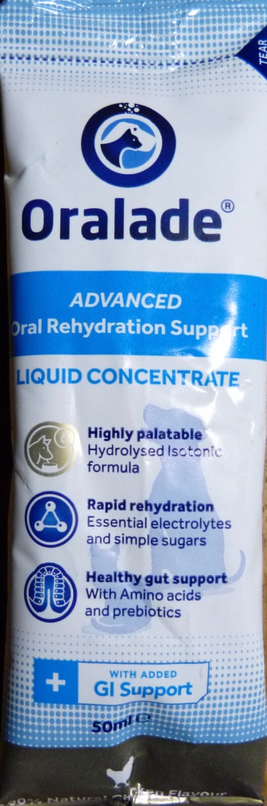 ORALADE ADVANCED ORAL REHYDRATION SUPPORT;1x 50ML LIQ CONC SACHETS FOR