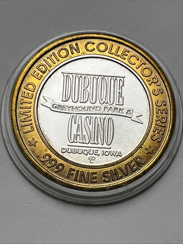 Dubuque Iowa Ltd Ed Ten Dollar Gaming Token .999 Silver American Goldfinch - Picture 10 of 23