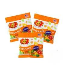 Jelly Belly Citrus Mix Jelly Beans 3 Bags Assorted Citrus Flavor