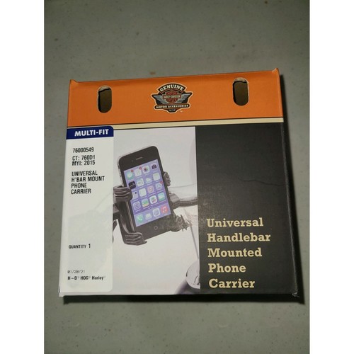Harley Davidson Universal Handlebar Mount Phone Carrier - Multi-Fit 76000549 - Picture 1 of 8