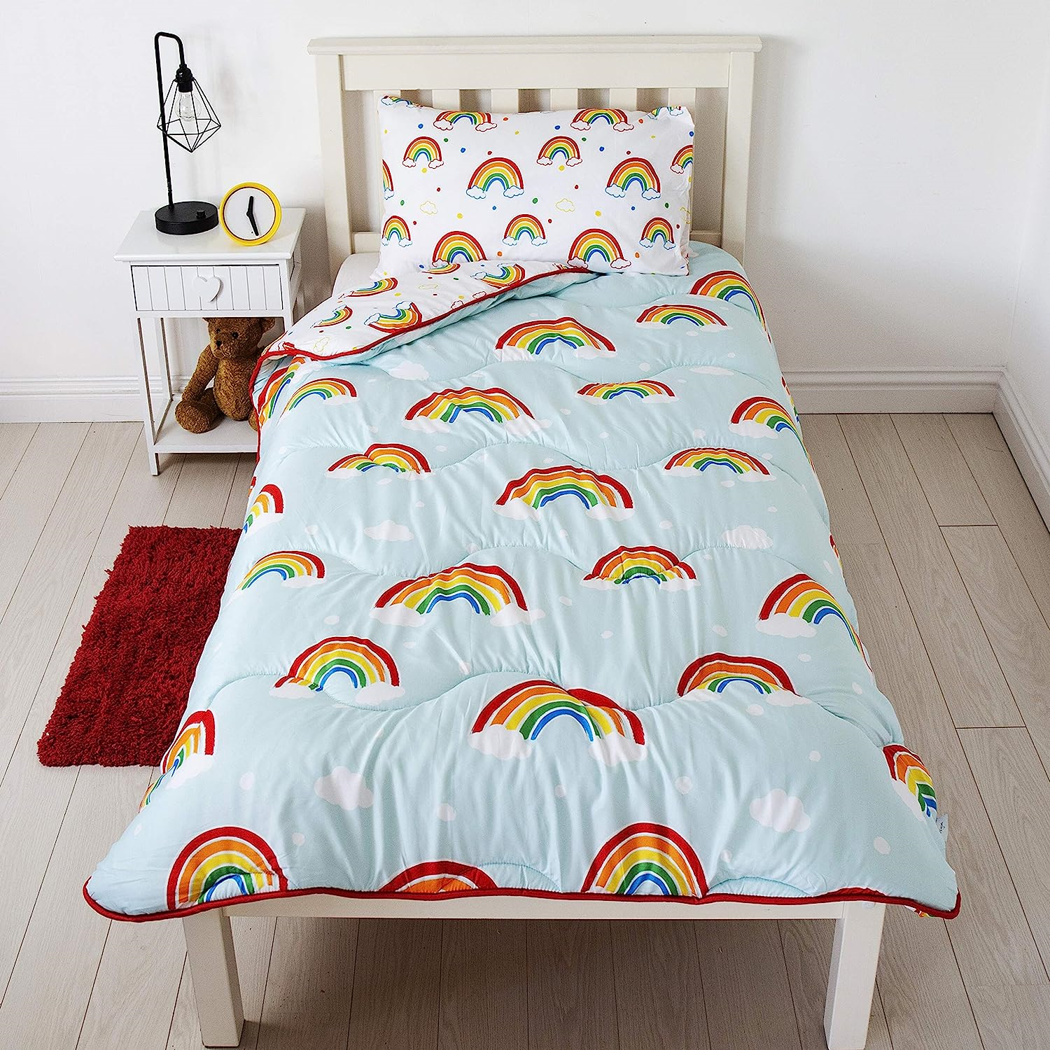 Rest Easy Single Coverless Duvet Bedding | Care Free Reversible Coverless Quilt