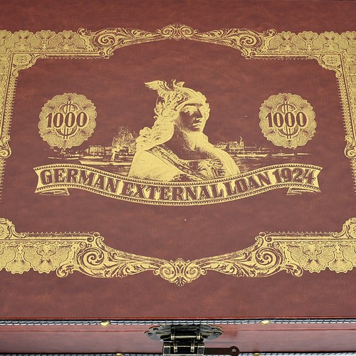 100pcs/box German Bonds / Deutscher Externer Kredit 1924 Goldfolie Anleihe - Bild 12 von 16