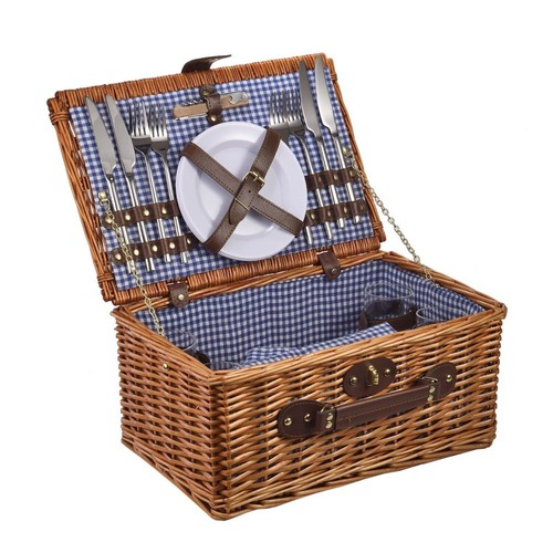 LAGUIOLE, Wicker Picnic Basket for 4 People RRP £244 - Picture 3 of 8