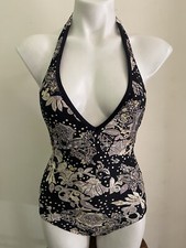 NWOT Carmen Marc Valvo halter Floral strappy ...