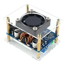 60W 6A Adjustable Buck Boost Step Up Step Down Power Supply Module with Fan LCD