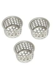 3 Crumb Cup Basket Sink Drain Strainer 1"     New