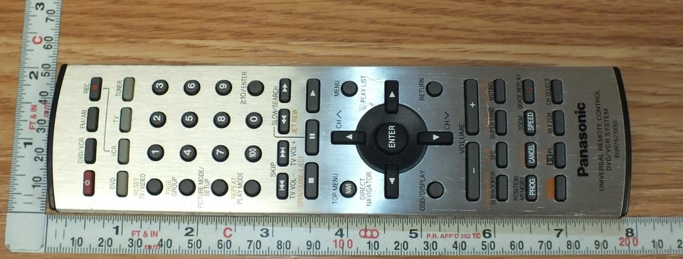 Panasonic (EUR7623X50) Universal TV/DVD/VCR Remote Control w/ Battery Cover  - Image 3 of 3