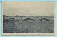 cartolina Ponte Ferroviario di Mascali prima della distruzione della lava - 1928