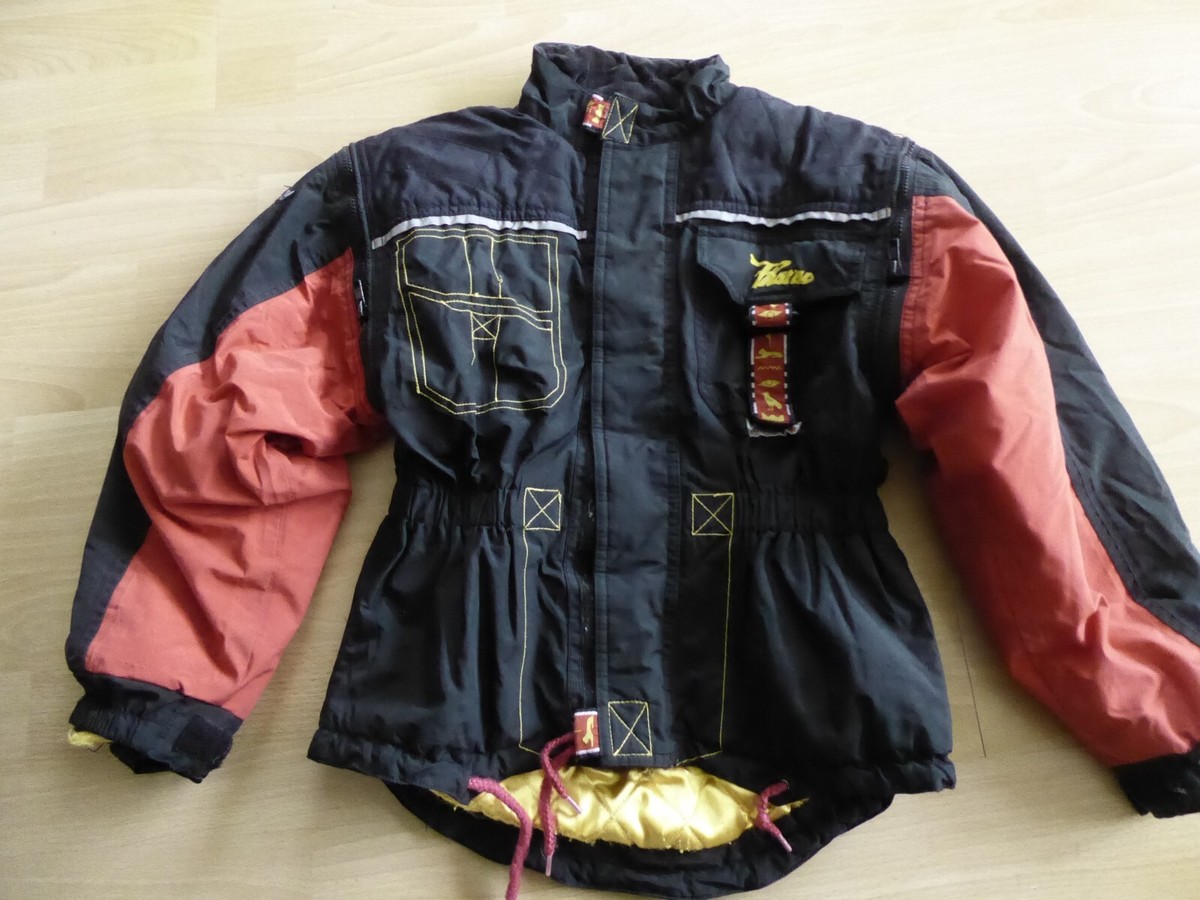 RO432k Kinder Motorradjacke Mit Reflektoren - Wasserdicht, Winddicht, Verstellbar, Größe Wählbar