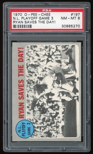 N. L.  Playoff Game 3 [Ryan Saves the Day!] #197 1970 O Pee Chee card