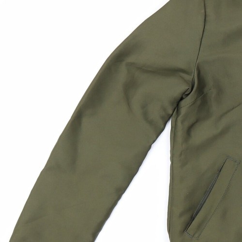 Bellfield Womens Green Jacket Size 8 Zip - Picture 11 of 12