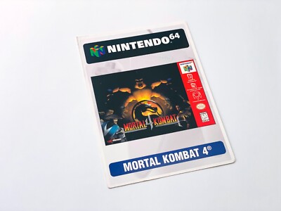 Mortal Kombat 4 (Nintendo 64 N64) VIDPro Card [5x7 CARD ONLY] *AUTHENTIC