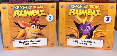 NEW Crash Bandicoot Team Rumble #2 Crash s Memory Game & #3 Spyro s Memory Game