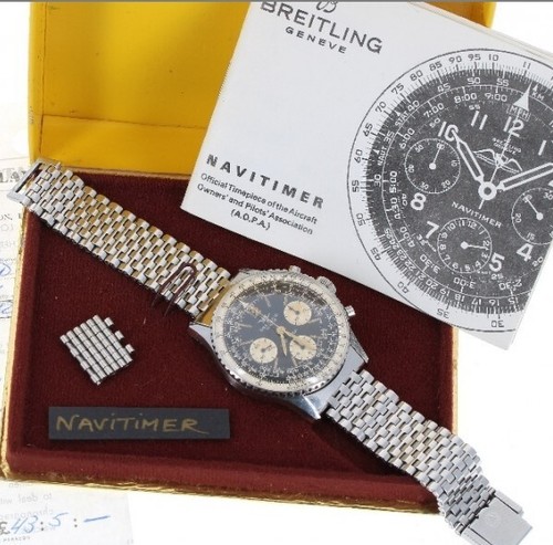 Breitling Navitimer Ref. 806 Mk.8 "Big Eyes" Parts link strap 18mm Genuine NOS - Picture 4 of 8