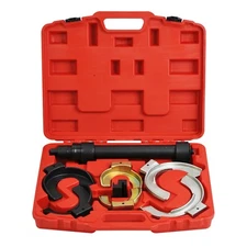 Car Coil Spring Compressor Kit Telescopic Mcpherson Front Rear Strut Springs Set