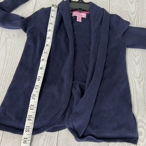 Maglione cardigan Lilly Pulitzer blu navy bambina XS taglia 2-3 anni 100% cotone - Foto 4 di 7