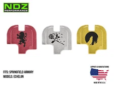 for Springfield Echelon Slide Cover Plate Aluminum 9mm Black Engraved Outdoors