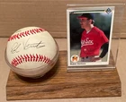 Robin Ventura Signed Official Major League Baseball & Card White Sox