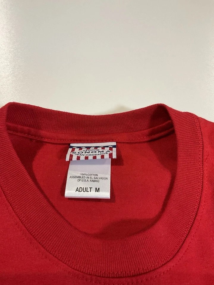 Vintage Sonoma Jean Co USA Tank Top Sz M Patriotic Summer Gym Cut Off Y2K - Image 3 of 4