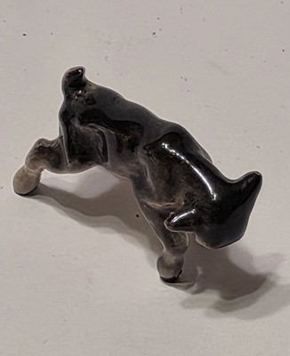 Vintage Bone China Bucking Goat Miniature Figurine 2'' Japan