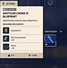 ✅ ARC RAIDERS ✅ SHOTGUN SHOKE III BLUEPRINT- USA SELLER
