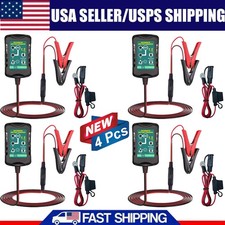 4 Pack 6v 12v Automatic Battery Charger Maintainer Trickle Float Motorcycle Car