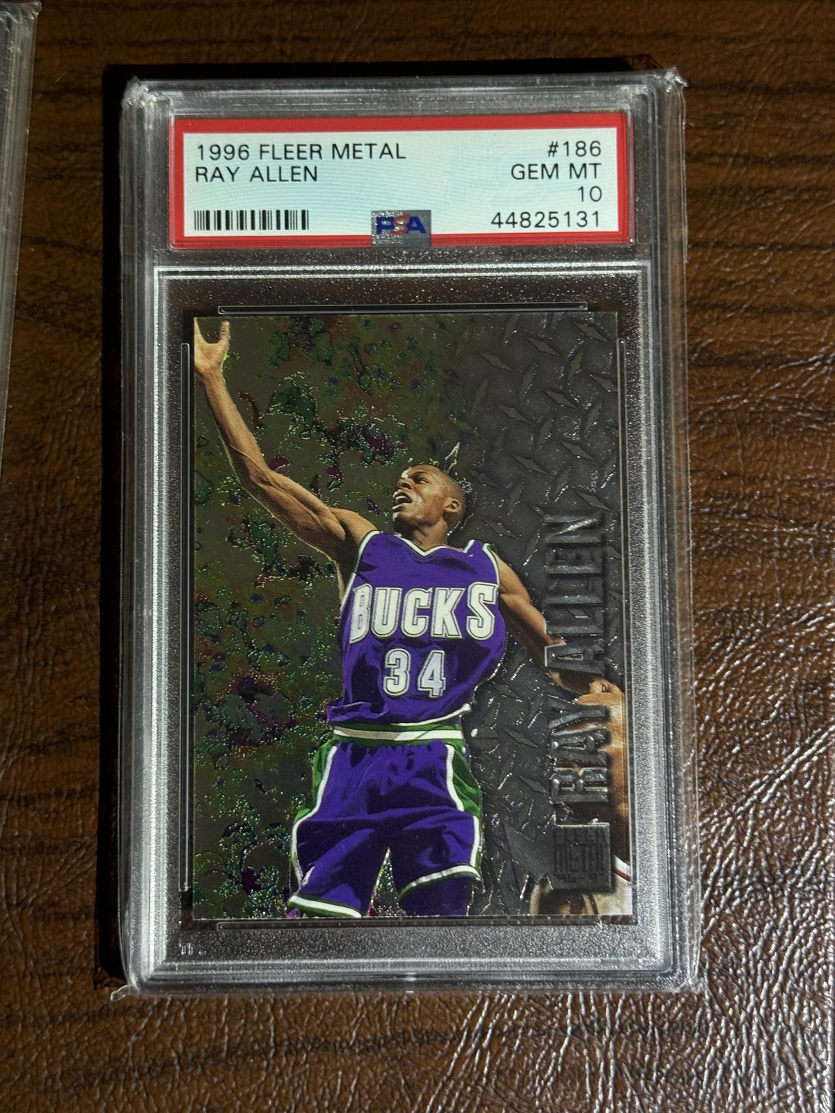 1996 FLEER METAL Ray Allen RC #186 PSA 10