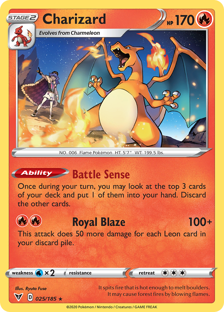 Charizard 025/185 R Vivid Voltage Pokemon NM/M | eBay