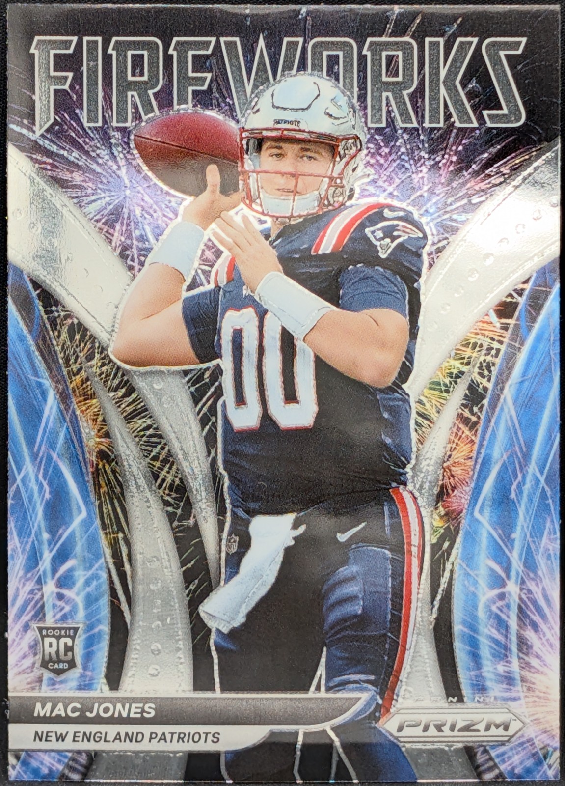 2021 Panini Prizm Fireworks Insert #F-25 Mac Jones New England Patriots